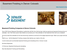 Tablet Screenshot of denverbasement.com